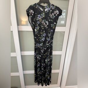 AFRM Black Floral Maxi Dress